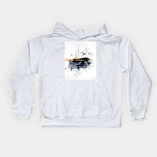 Abstract sport car Kids Hoodie